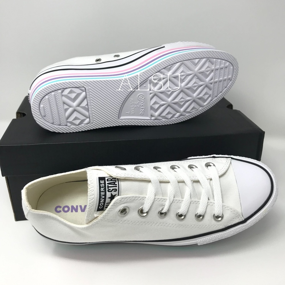 Converse Ctas Platform Layer OX White W AUTHENTIC - Picture 3 of 7